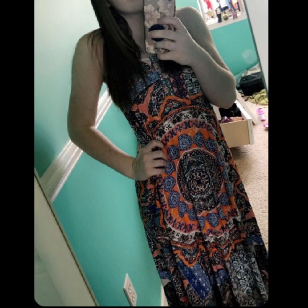 Colorfully Printed Sundress